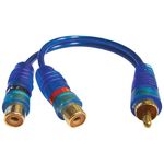 DB LINK JLY2FZ Jammin' Series RCA Y Adapter (2 Female - 1 Male)