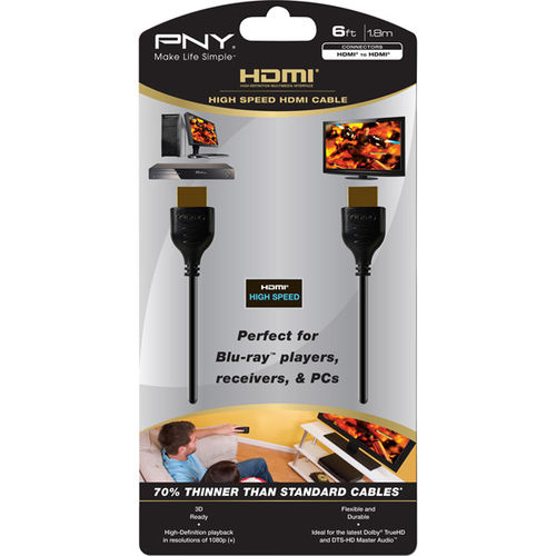 6' Thin HDMI to HMDI Cable