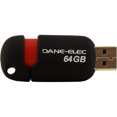 64GB USB 2.0 Flash Drive Black/Red
