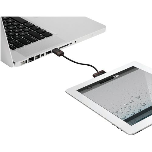 ILUV iCB13BLK Premium iPad(R)/iPhone(R)/iPod(R) Mini Sync & Charge Cable, 5""