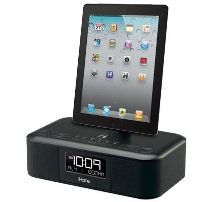 Black Dual Alarm with FM iPod