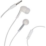 RCA HP59MICWH Noise-Isolating Stereo In-Ear Earbuds with In-Line Microphone (White)