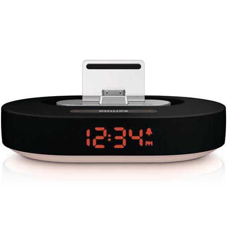 Black iPod/iPhone/iPad clock dock