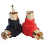 DB LINK LC101 RCA Right-Angle Adapters, 2 pk
