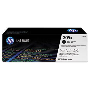 CE410X (HP 305X) High-Yield Toner, 4000 Page-Yield, Black