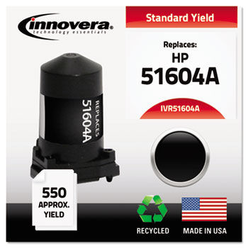 Remanufactured 51604A Ink, 550 Page-Yield, Black