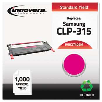 Remanufactured CLT-M409S Laser Toner, 1000 Yield, Magenta