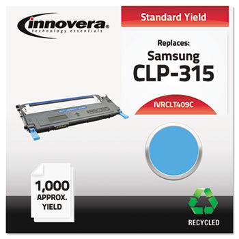 Remanufactured CLT-C409S Laser Toner, 1000 Yield, Cyan