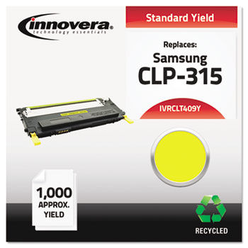 Remanufactured CLT-Y409S Laser Toner, 1000 Yield, Yellow