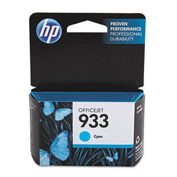 CN058AN140 (HP 933) Ink Cartridge, 330 Page Yield Cyan