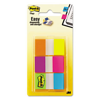 Flags in Portable Dispenser, Alternating Electric Glow Colors, 60 Flags per Pack