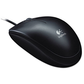 B100 Optical USB Mouse, Black