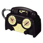 US Basic AM/FM Retro Clock Radio Phone