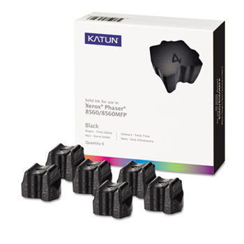 KAT39393 Phaser 8560 Compatible, 108R00727 Solid Ink, 6800 Yld, 6/Box, Black
