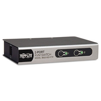 2-Port Desktop KVM Switch w/ 2 KVM Cable Kits (PS2)