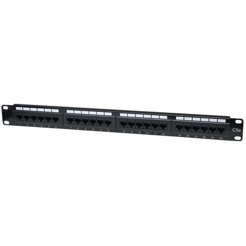 INTELLINET 513555 CAT-5E Patch Panel, 24 Port, UTP, 1U