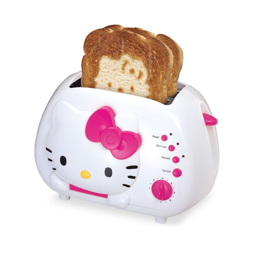 Hello Kitty 2-Slice Wide Slot Toaster with Cool Touch Exterior