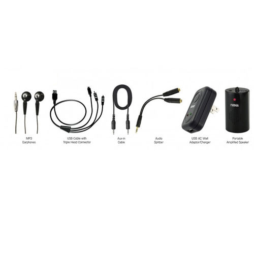 Naxa 5 in 1 Essential Accessory Kit for MP3/MP4 Players &amp; Mobile Devices