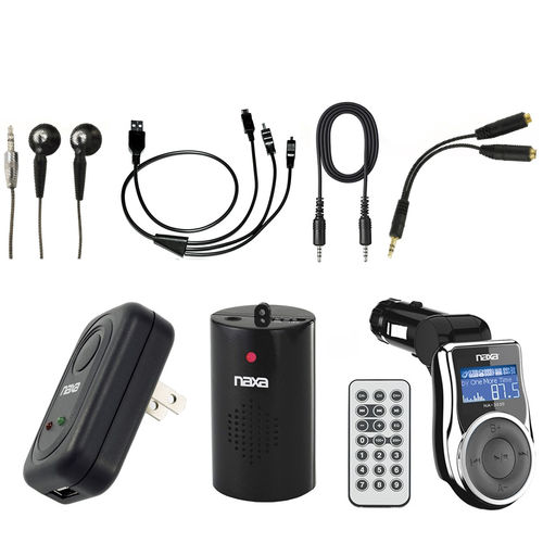 Naxa 10 In 1 Premium Accessory Kit for MP3/MP4 Players &amp; Mobile Devices