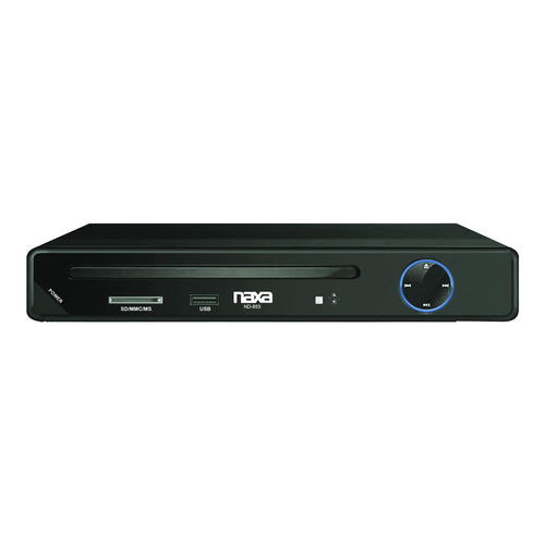 Naxa High Resolution 2 Channel Progressive Scan DVD Player with USB &amp; SD Inputs
