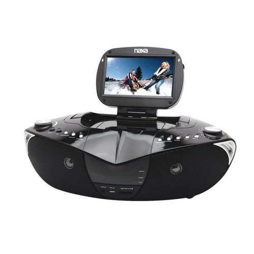 Naxa NDL-400 7"" TFT LCD Display Portable DVD Player with Digital TV Tuner, AM/FM Stereo Radio &amp; USB/SD/MMC Inputs