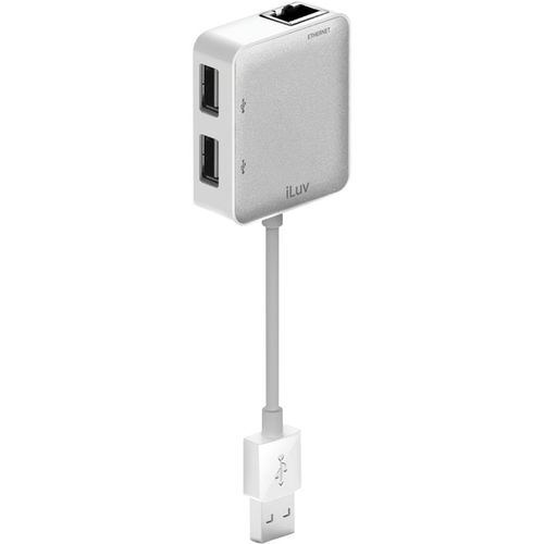 USB Ethernet Adapter with 2 USB Ports