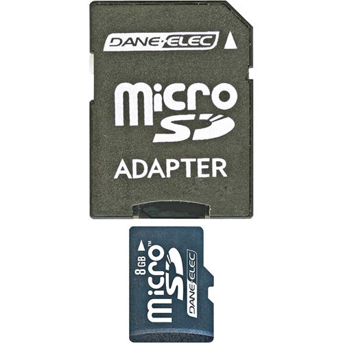 8GB microSD Card with SD Adapter