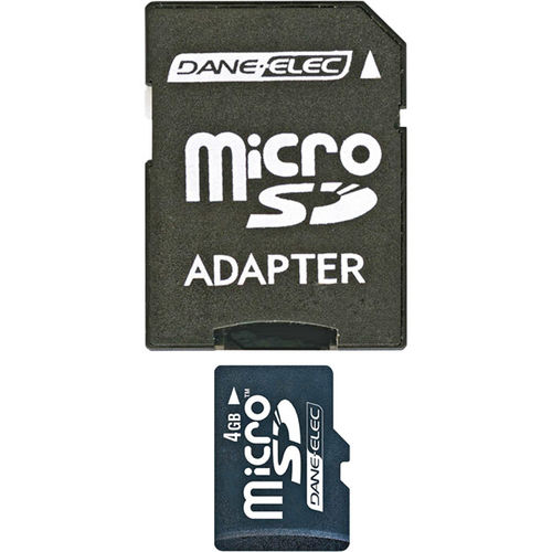 4GB microSD Card with SD Adapter