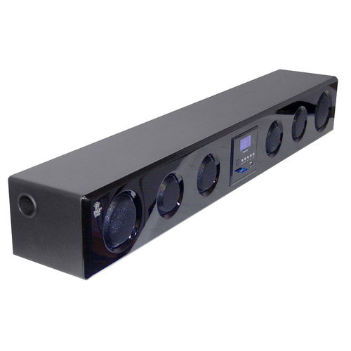 Pyle PSBV400 6-Way 300 Watt Multi-Source Wall/Shelf Mount Sound Bar w/USB, SD, MP3, FM Tuner &amp; SRS 3D Technology