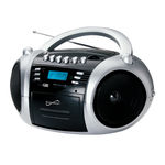Supersonic SC-183UMB Portable MP3/CD Cassette Recorder with AM/FM Radio, USB Input and SD Card Slot