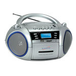 Supersonic SC-183UM Portable MP3/CD/WMA Player, Cassette Recorder, AM/FM Radio with USB/SD/MMC Inputs
