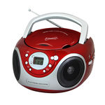 SC-507MP3 Portable MP3/CD Player with AM/FM Radio- Red