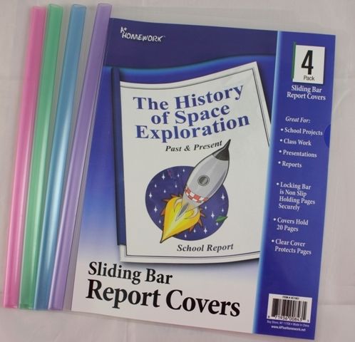 Report Covers with Sliding Spine 9"" x 11"" Case Pack 48