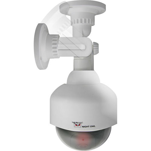 Decoy White PTZ Camera with Flashing LED Light