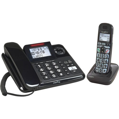 CLARITY 53727.000 Amplified Corded/Cordless Phone System with Digital Answering System