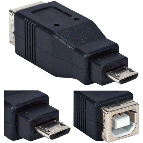 On-The-Go Male microUSB-to-Female USB Adapter