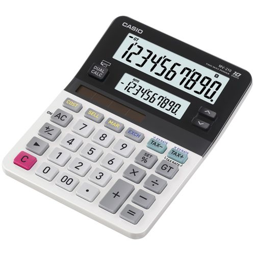 CASIO MV-210 Dual Display Mini Desktop Calculator