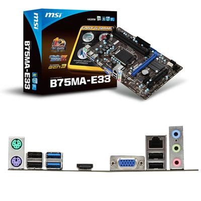 MSI Intel Ivy Bridge B75 1155