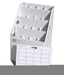 AOS Upright Rolled File Storage - White - 16 Slots
