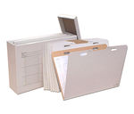 AOS Vertical Flat File Organizer - Stores Flat Items up to 24x36