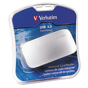 Universal Card Reader, USB 3.0, Silver, Windows/Mac