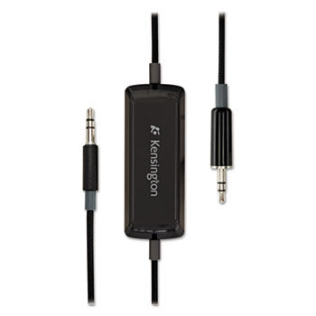 Auxilliary Audio Cable, Noise-Reducing, 3.5mm, 4 ft., Black