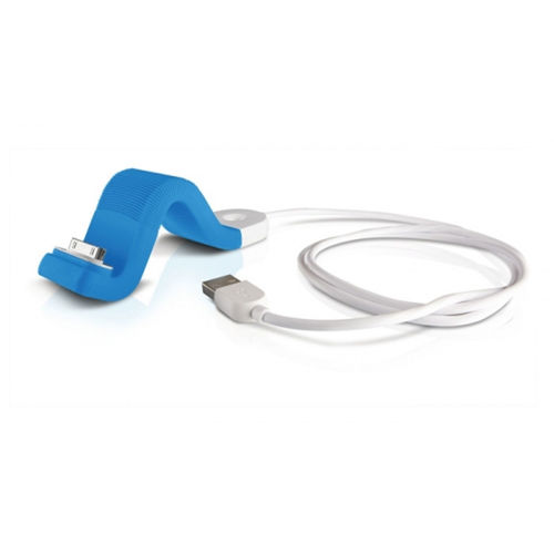 Philips Sync and Charge Cable for iPhone and iPod- Blue