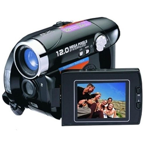 Mitsuba 12MP 8x Digital Zoom Camera/Camcorder (Black)
