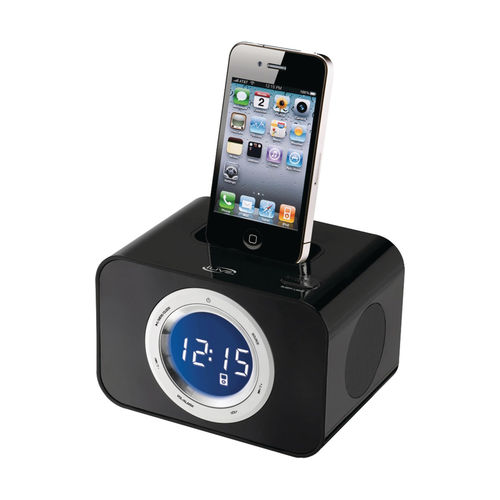 iLive Clock Radio for iPod and iPhone- Black