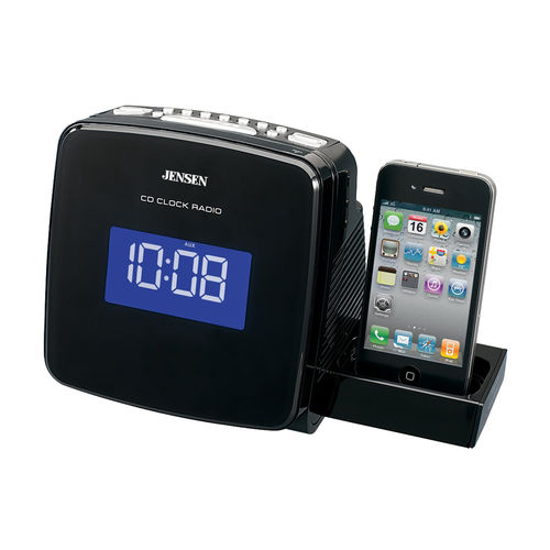Jensen Docking Digital CD Clock Radio for iPod and iPhone