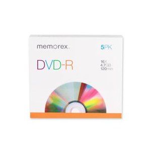 Disc DVD-R 4.7GB for General use 16X 5/pk Slim