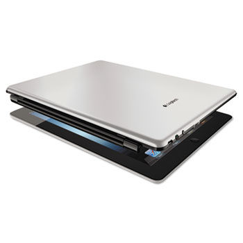 Ultrathin Aluminum Cover with Bluetooth Keyboard, for iPad 2/3rd Gen, Silver