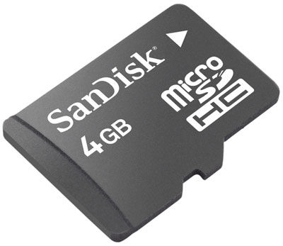 Card SDHC Micro 4GB Class 2Card Only Replacement SDSDQ-004G-A46A