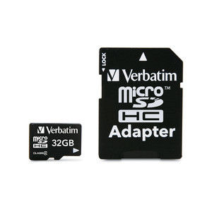 Card SDHC Micro 32GB Class 4 with Adaptor